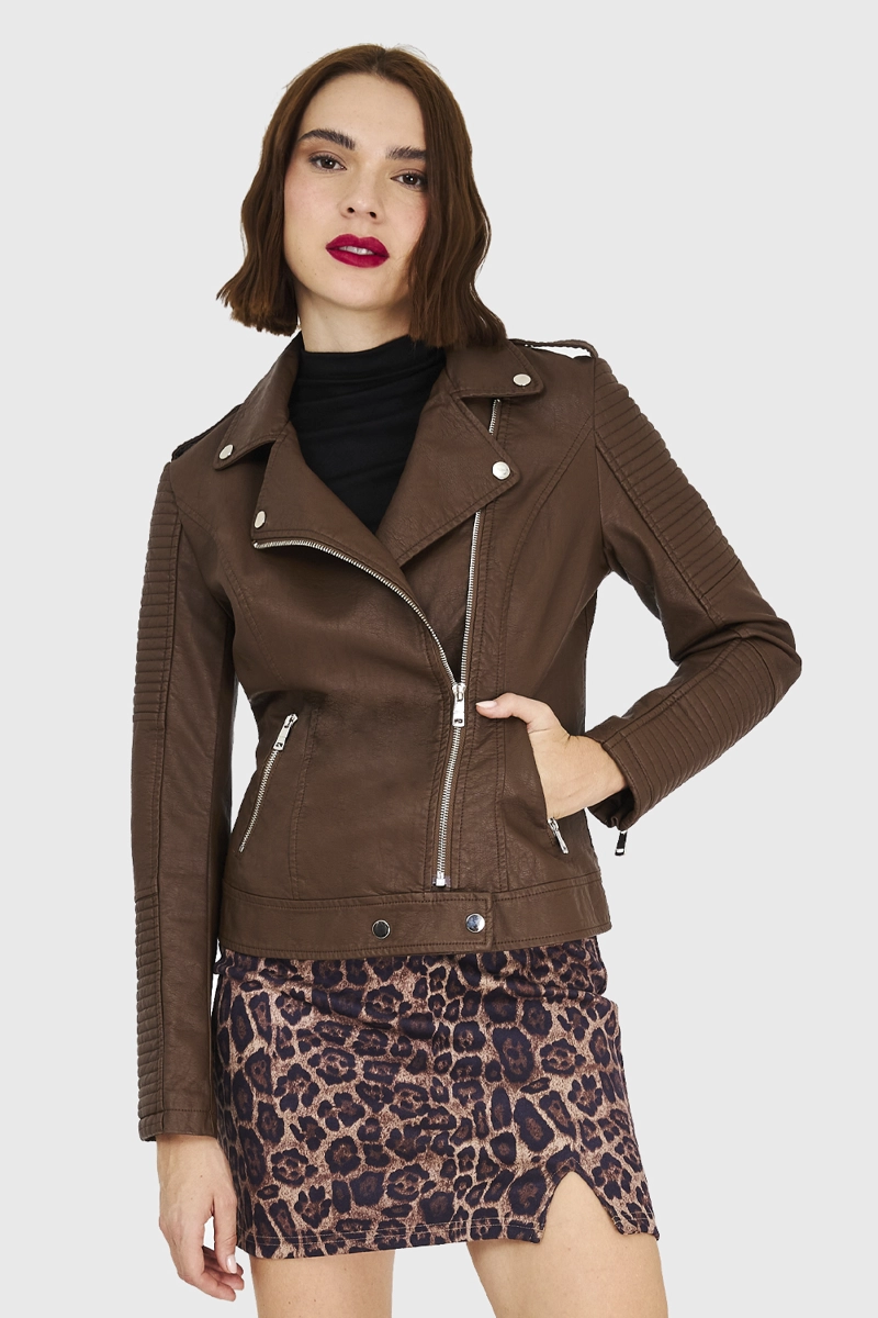 CHAQUETA BIKER CAFE  NICOPOLY - 5