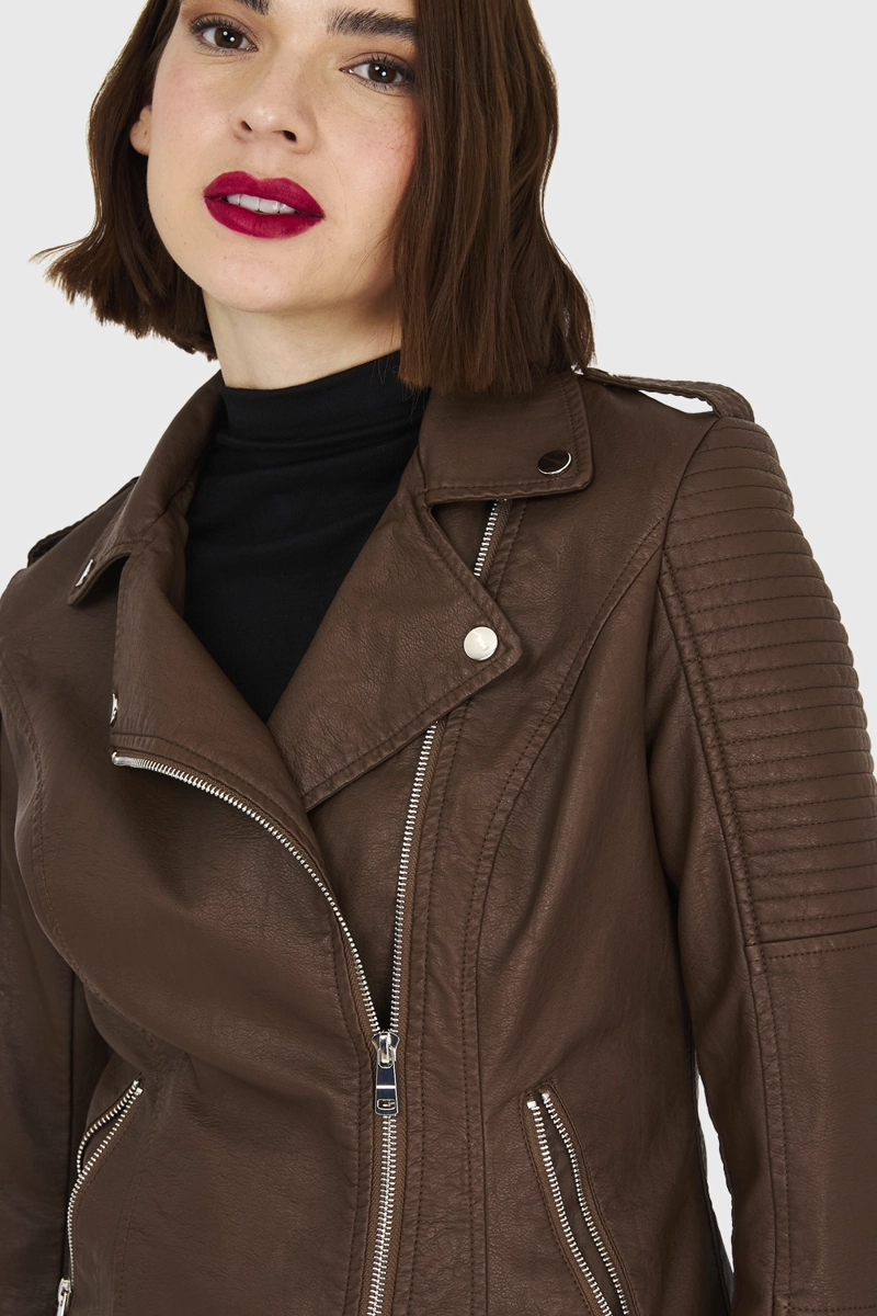 CHAQUETA BIKER CAFE  NICOPOLY - 6