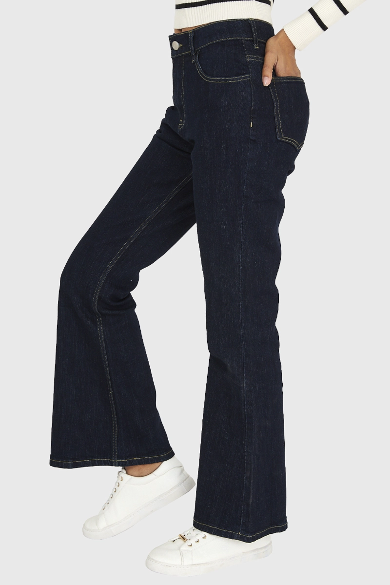 JEANS FLARE AZUL MARINO NICOPOLY - 3