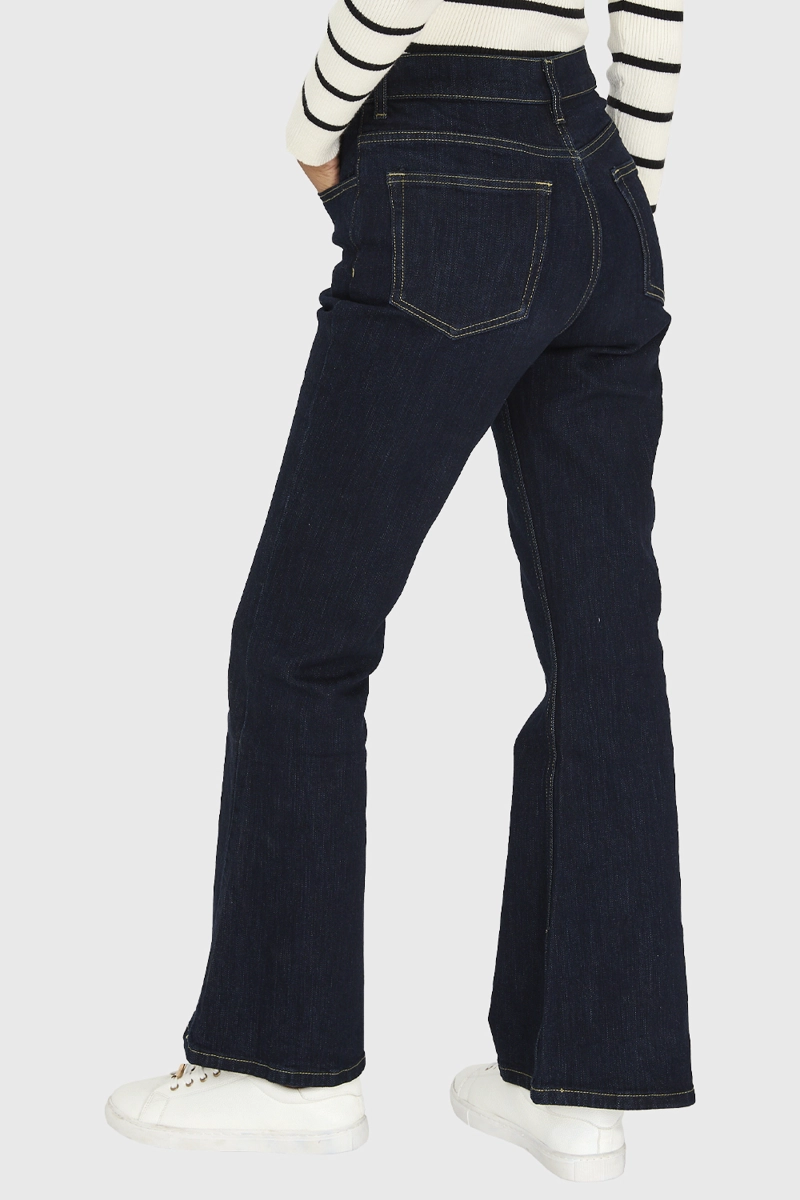 JEANS FLARE AZUL MARINO NICOPOLY - 4