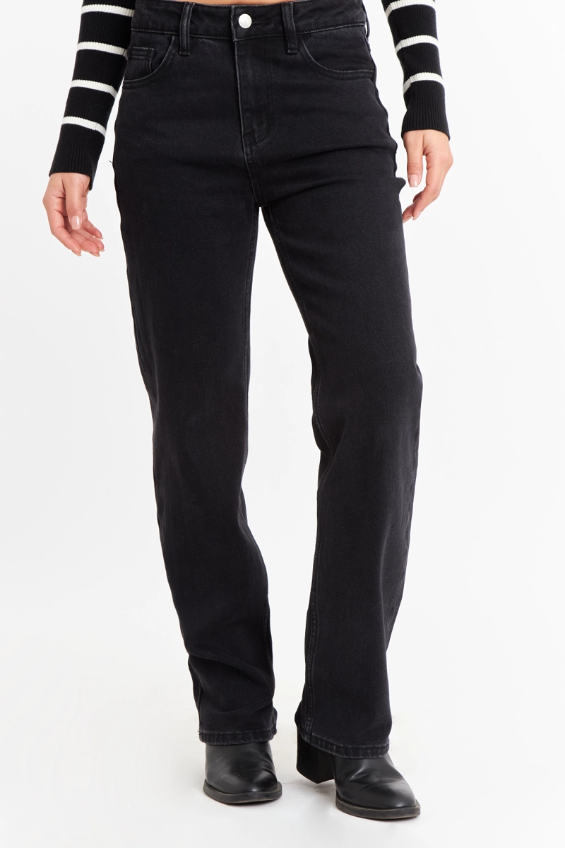 JEANS BASICO RECTO NEGRO NICOPOLY - 5