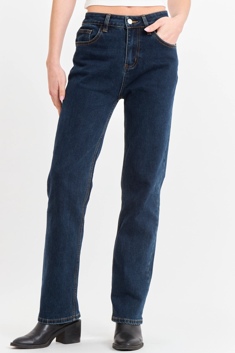 JEANS BASICO RECTO AZUL MARINO NICOPOLY - 1