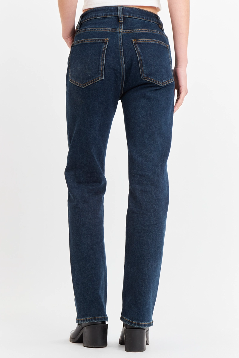 JEANS BASICO RECTO AZUL MARINO NICOPOLY - 4