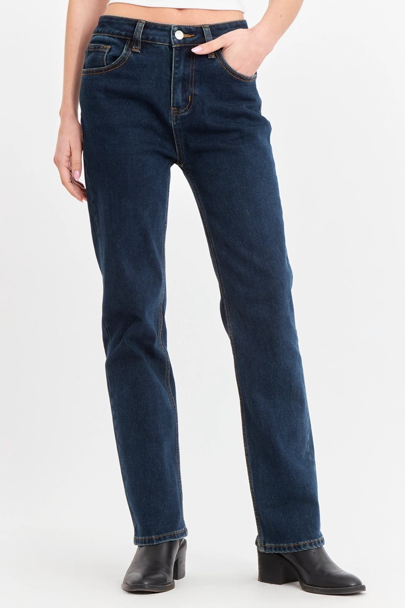 JEANS BASICO RECTO AZUL MARINO NICOPOLY - 5