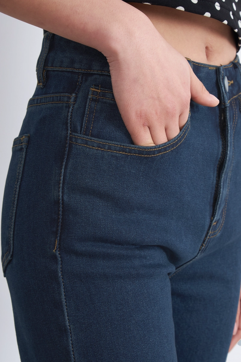 JEANS BASICO RECTO AZUL MARINO MUJER NICOPOLY - 6