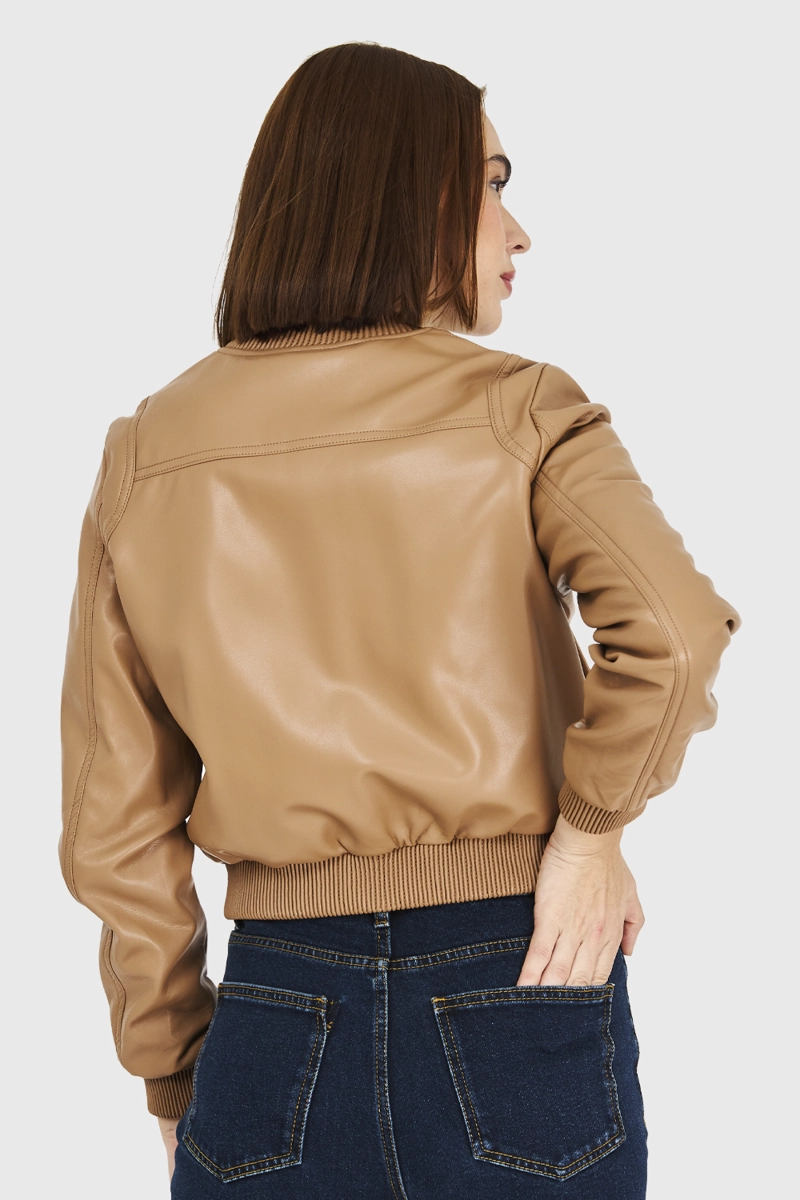 BOMBER ECOCUERO MOCA NICOPOLY - 4