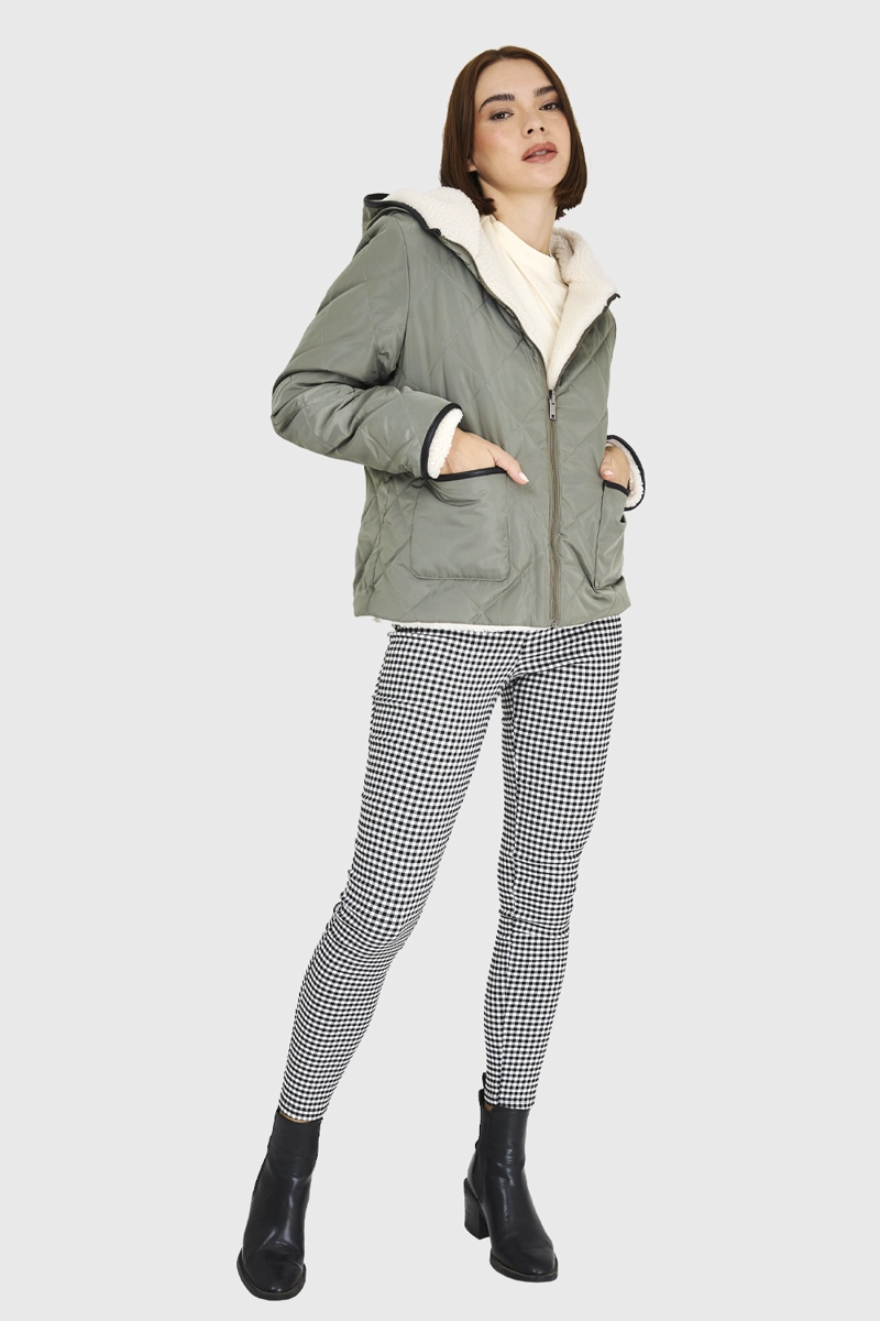 CHAQUETA REVERSIBLE OLIVA NICOPOLY - 2