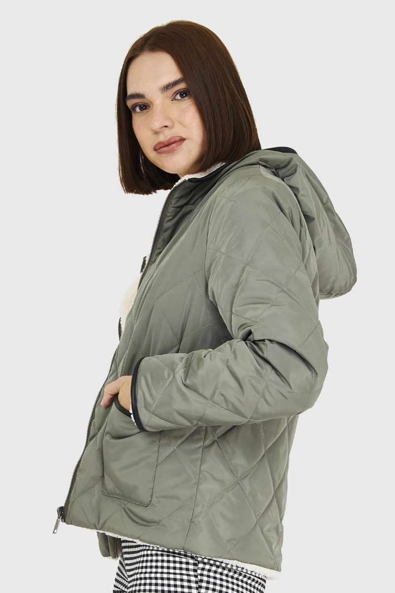 CHAQUETA REVERSIBLE OLIVA NICOPOLY - 3