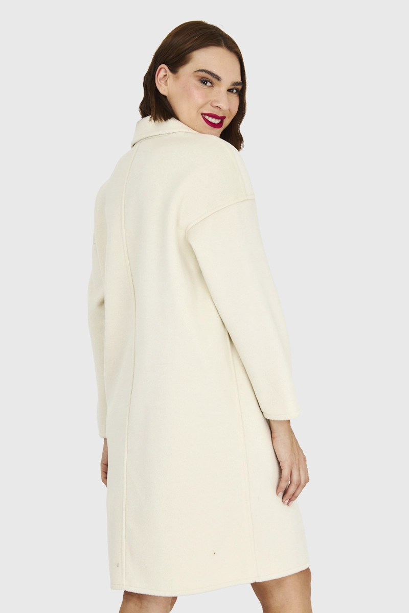 ABRIGO HOMBROS CAIDOS BLANCO INVIERNO INVIERNO NICOPOLY - 4