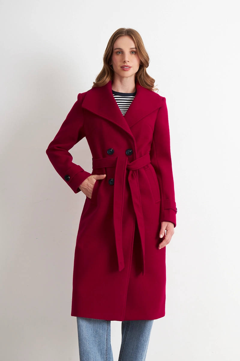 ABRIGO LARGO LAZO ROJO NICOPOLY - 1