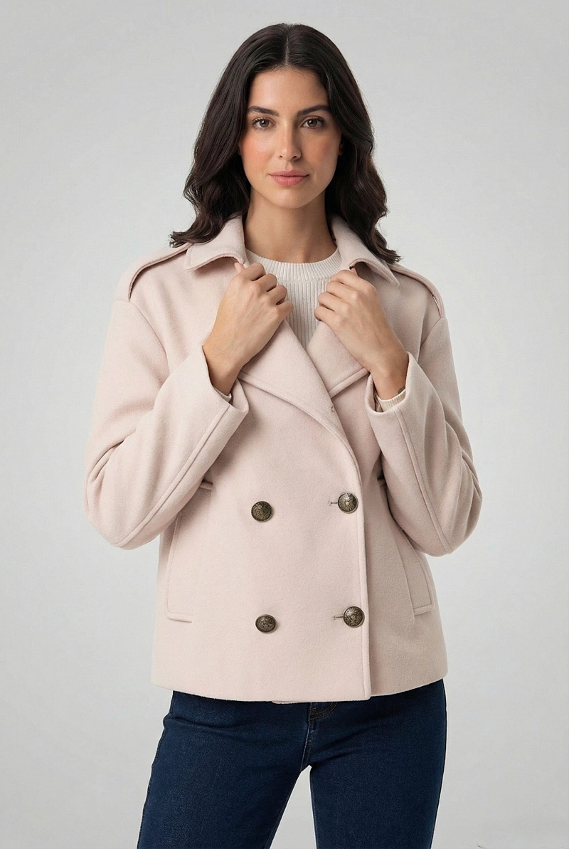 ABRIGO CORTO BEIGE NICOPOLY - 3
