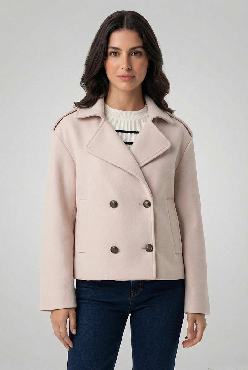 ABRIGO CORTO BEIGE NICOPOLY - 5