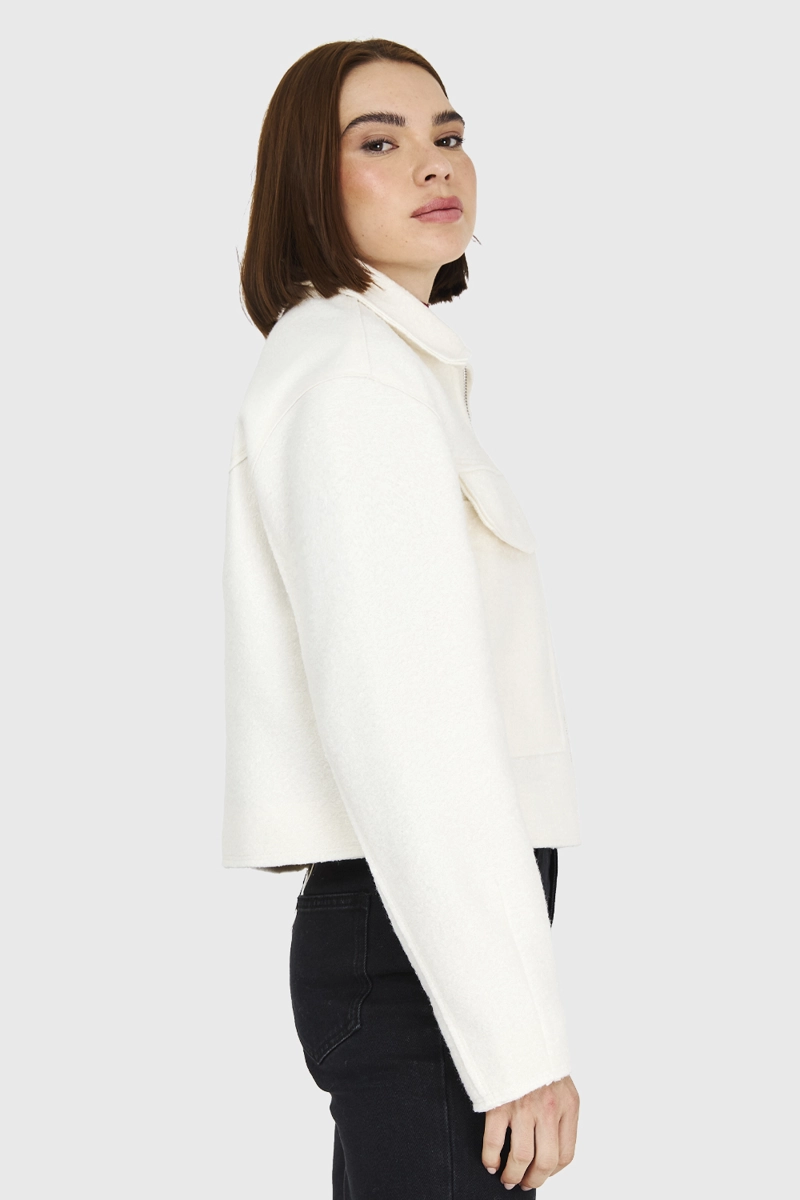 CHAQUETA BOUCLE  BLANCO INVIERNO INVIERNO NICOPOLY - 3
