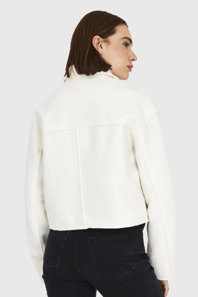 CHAQUETA BOUCLE  BLANCO INVIERNO INVIERNO NICOPOLY - 4