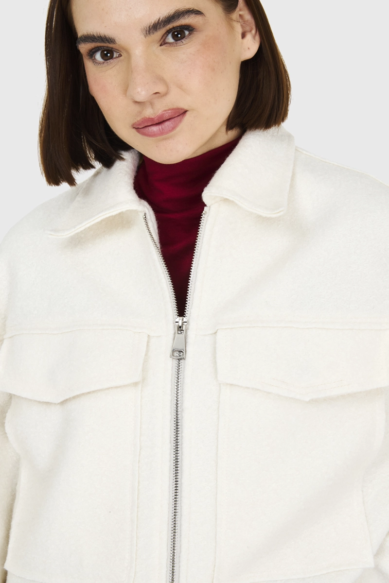CHAQUETA BOUCLE  BLANCO INVIERNO INVIERNO NICOPOLY - 6