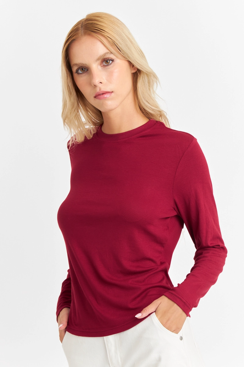 POLERA CUELLO REDONDO BURDEO NICOPOLY - 3
