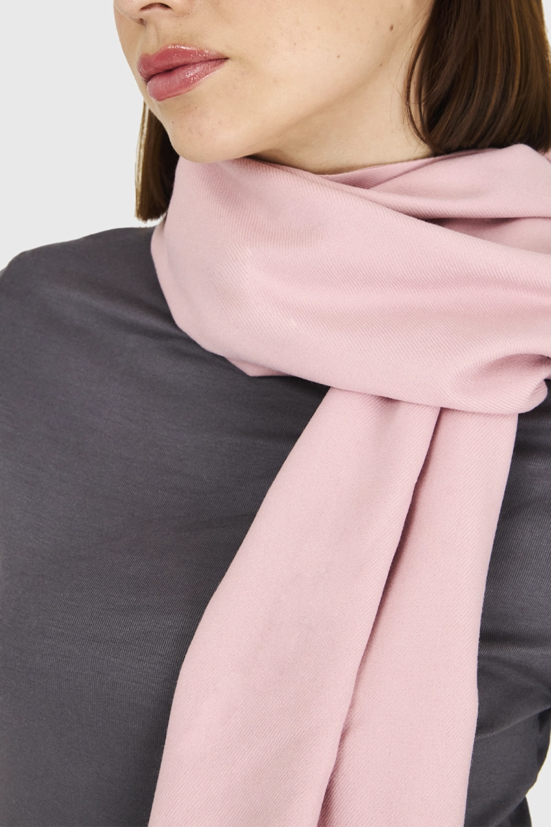 BUFANDA SUAVE ROSADO PASTEL MUJER NICOPOLY - 4