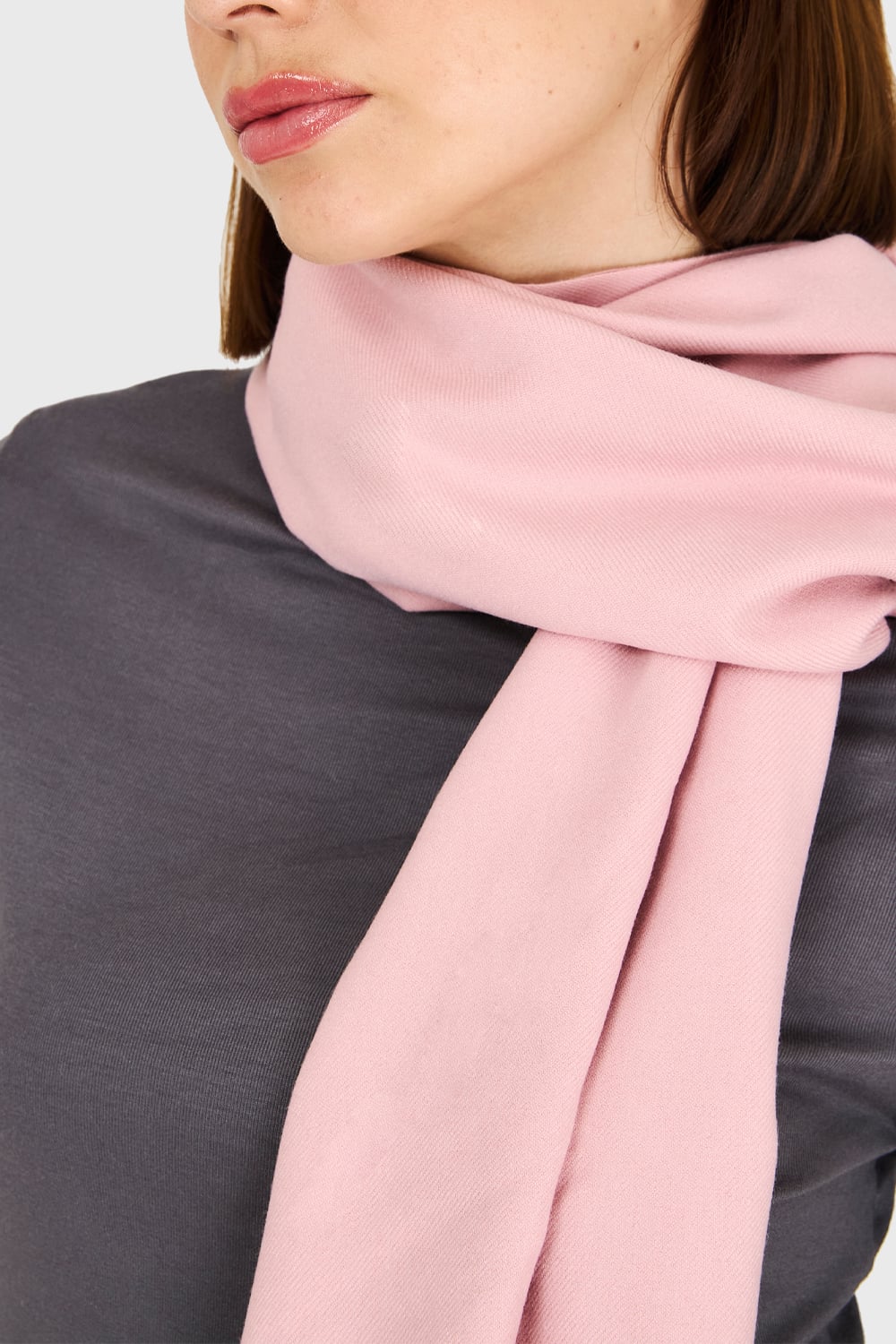 BUFANDA SUAVE ROSADO PASTEL NICOPOLY - 4
