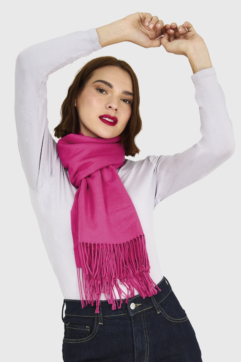 BUFANDA SUAVE FUCSIA NICOPOLY - 1