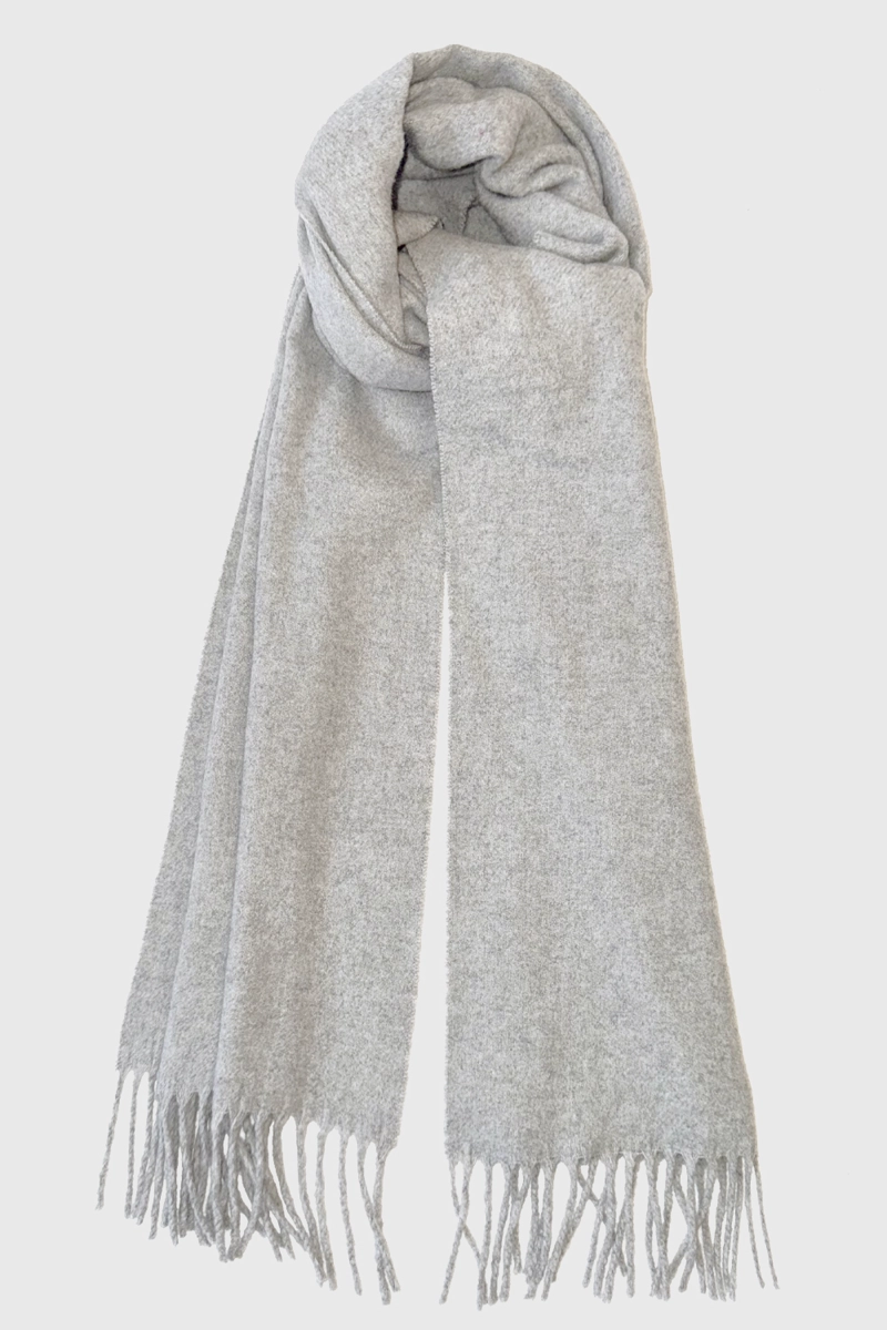 BUFANDA CUADRILLE PEQUEÑA GRIS MUJER NICOPOLY - 4