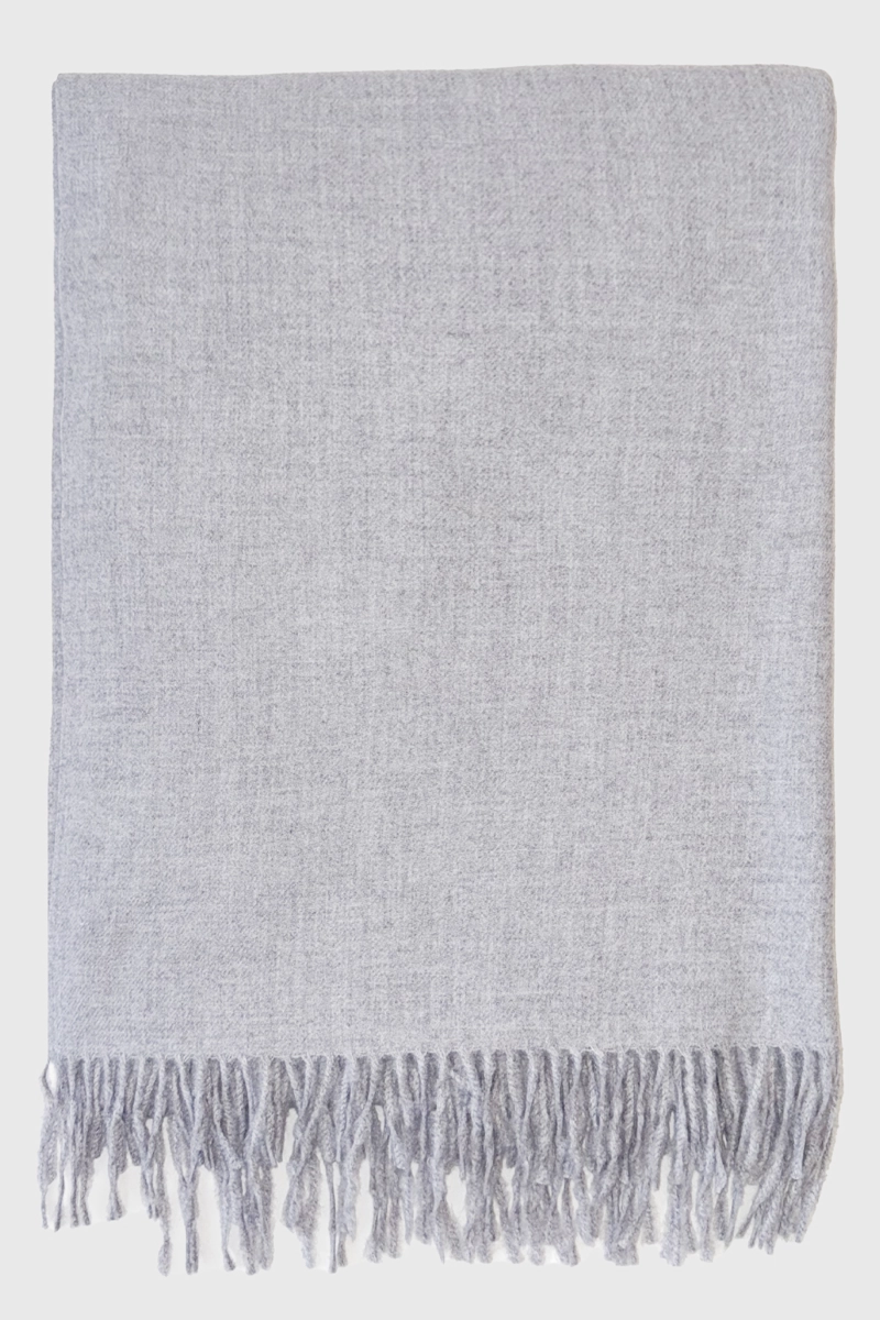 BUFANDA GRUESA GRIS MUJER NICOPOLY - 2