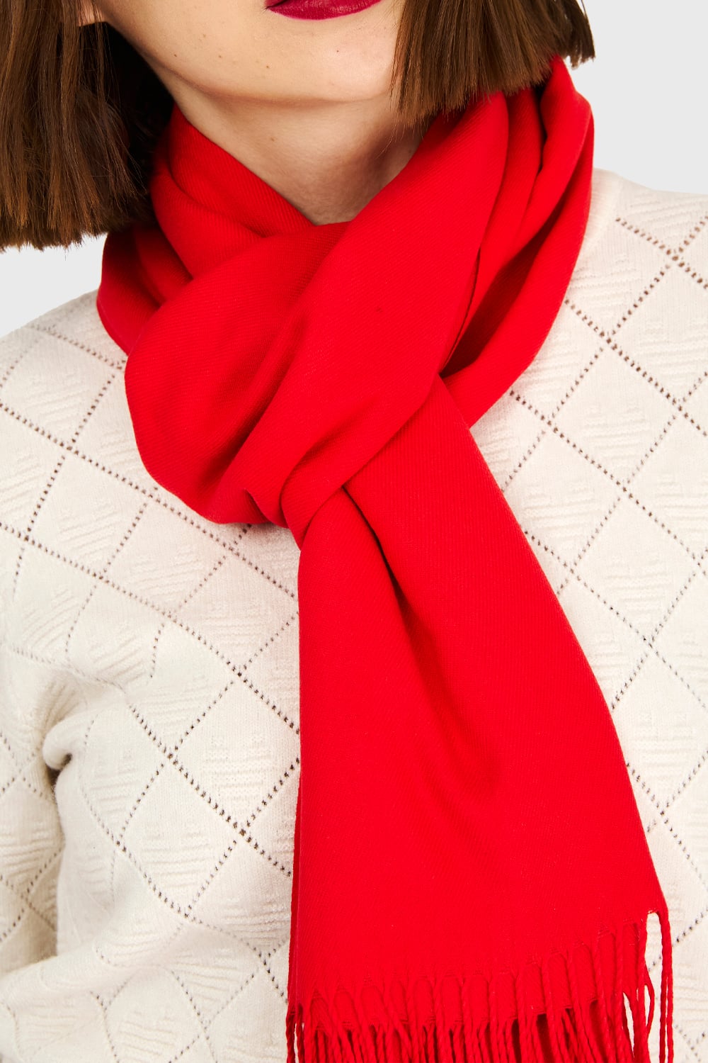 BUFANDA SUAVE ROJO NICOPOLY - 4