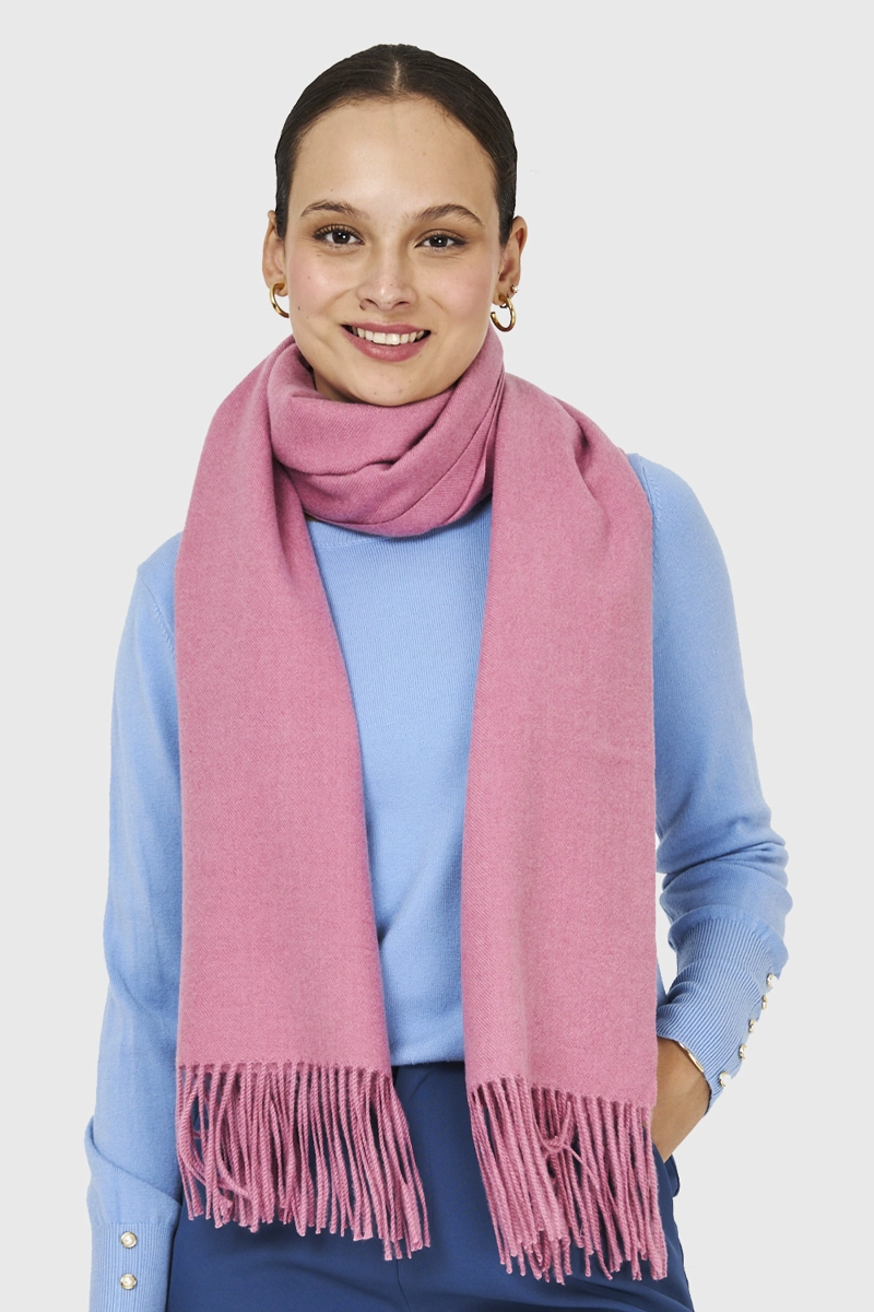 BUFANDA GRUESA ROSADO MUJER NICOPOLY - 1