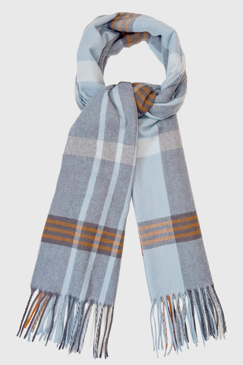 BUFANDA CUADRILLE  GRANDE CELESTE NICOPOLY - 3