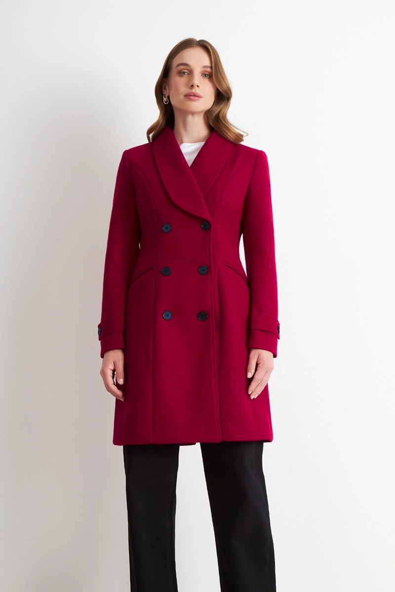 ABRIGO SOLAPA REDONDA ROJO NICOPOLY - 1