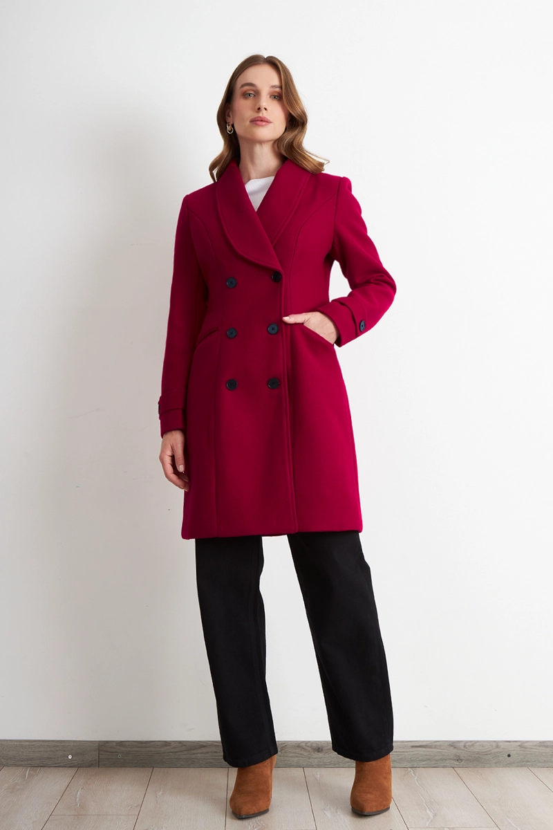 ABRIGO SOLAPA REDONDA ROJO NICOPOLY - 2