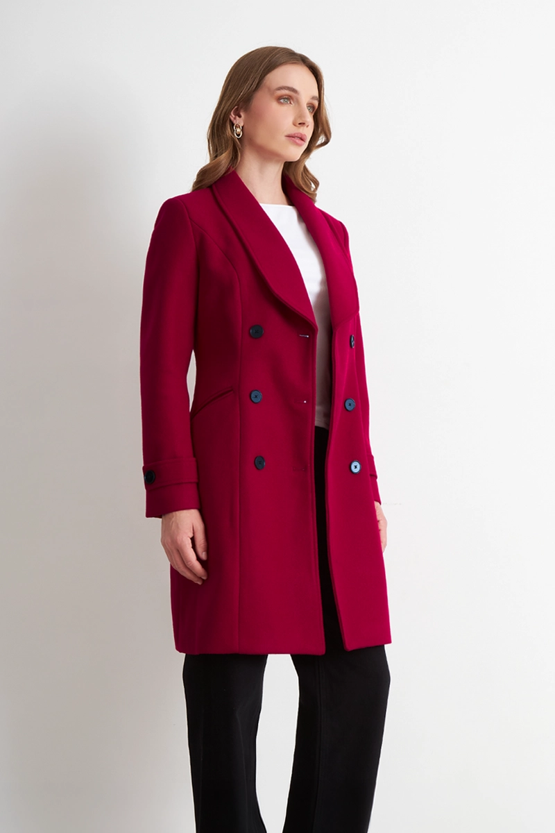 ABRIGO SOLAPA REDONDA ROJO NICOPOLY - 3