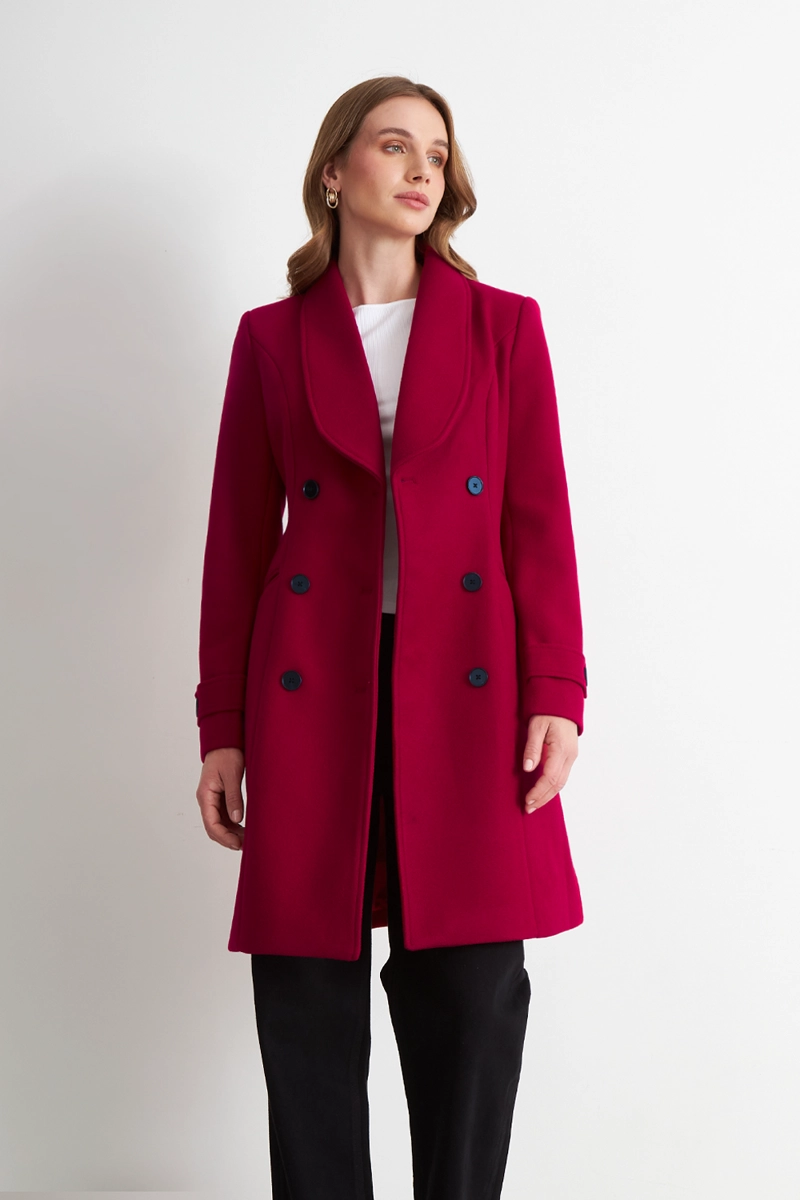 ABRIGO SOLAPA REDONDA ROJO NICOPOLY - 5