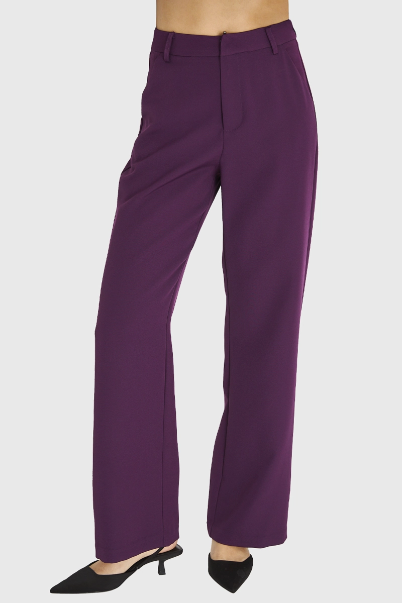 PANTALON BASICO MORADO NICOPOLY - 1