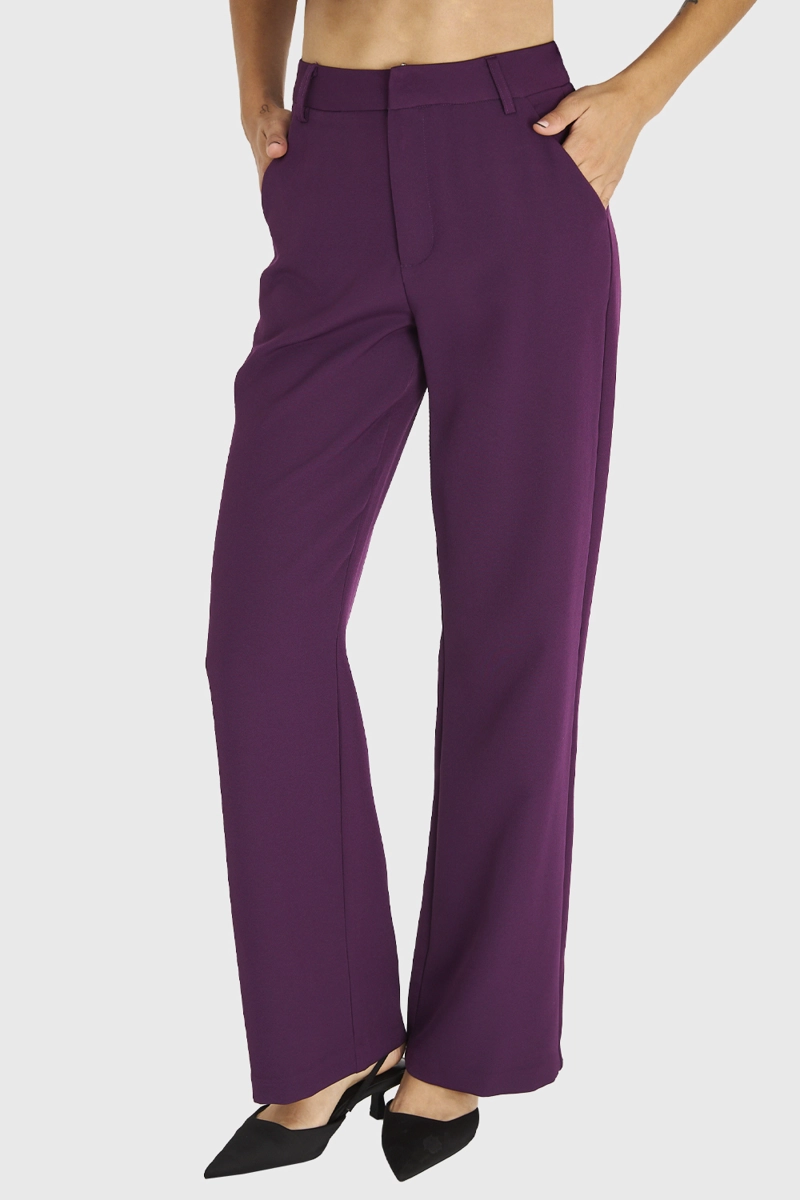 PANTALON BASICO MORADO NICOPOLY - 5