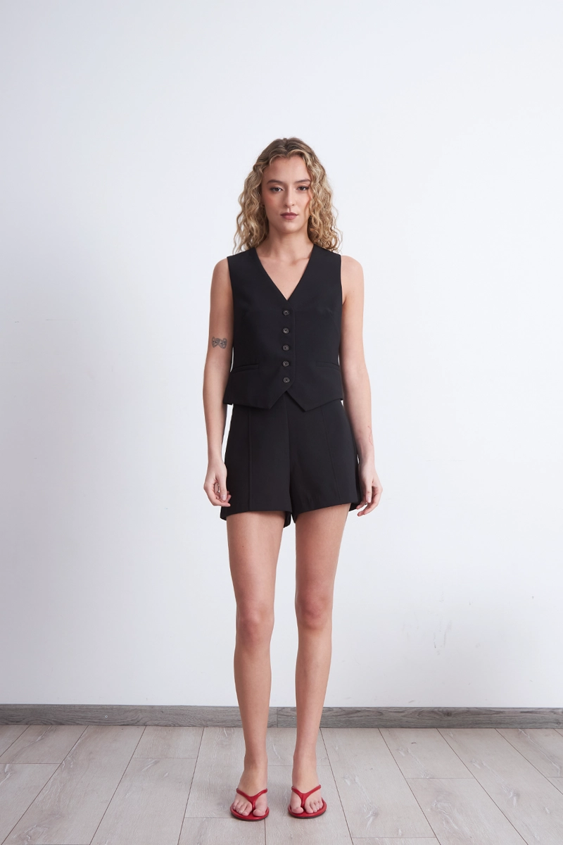 GILET BASICO AJUSTABLE NEGRO NICOPOLY - 2