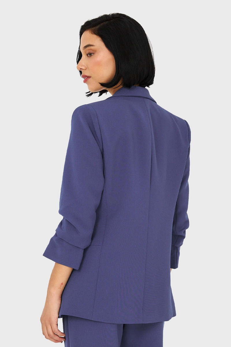 BLAZER DE TOPE MANGA 3/4 RECOGIDA CELESTE NICOPOLY - 4
