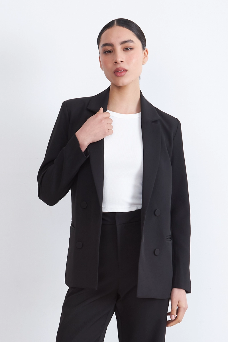 BLAZER BASICO DE TOPE NEGRO NICOPOLY - 5
