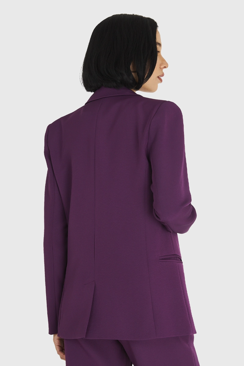 BLAZER BASICO DE TOPE MORADO NICOPOLY - 4