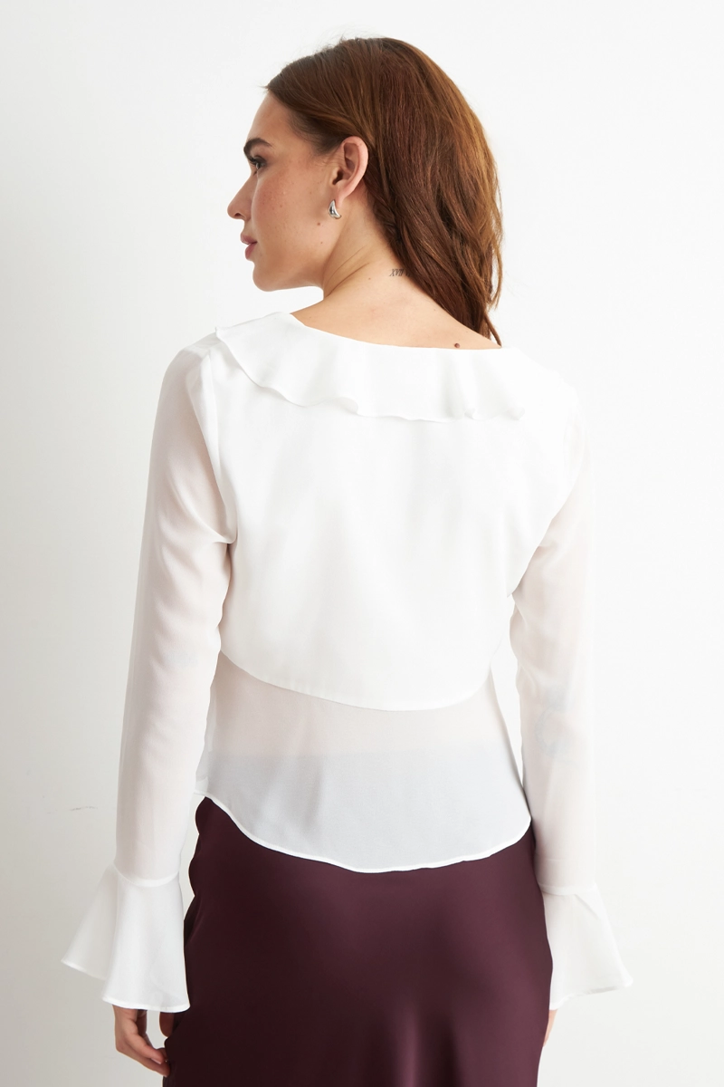 BLUSA VUELOS MANGA LARGA BLANCO NICOPOLY - 4