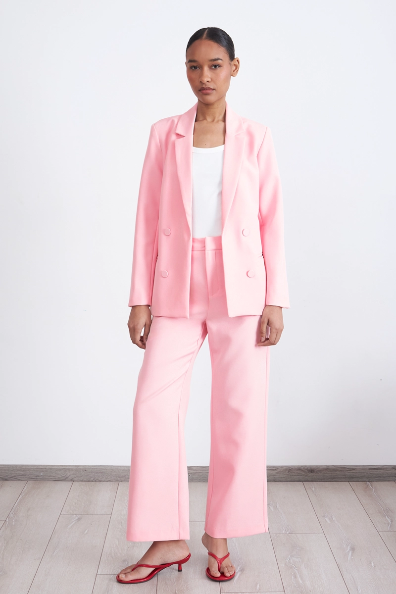BLAZER BASICO DE TOPE ROSADO NICOPOLY - 2