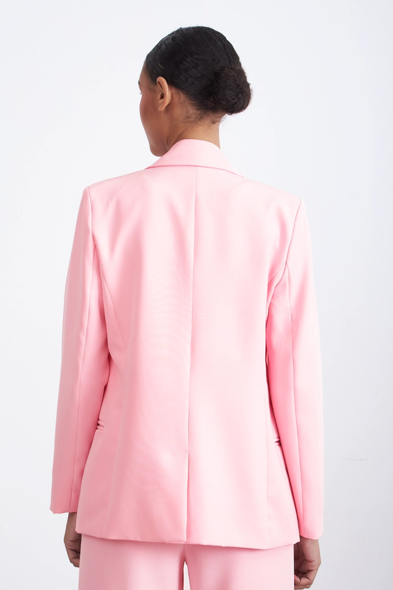 BLAZER BASICO DE TOPE ROSADO NICOPOLY - 4