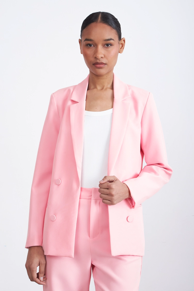 BLAZER BASICO DE TOPE ROSADO NICOPOLY - 6