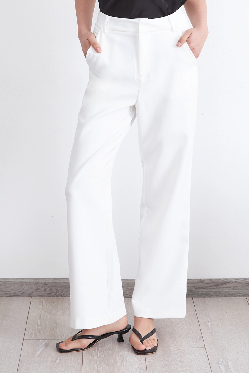 PANTALON BASICO BLANCO NICOPOLY - 1