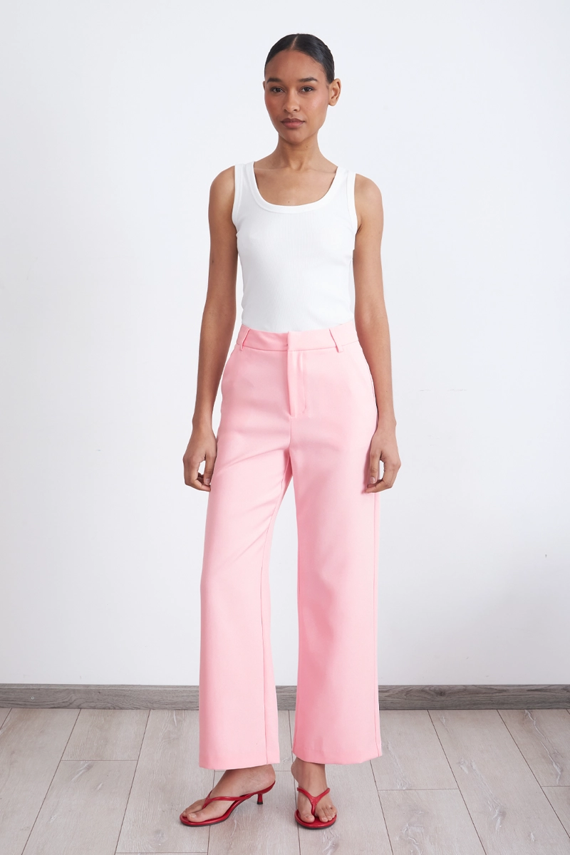 PANTALON BASICO ROSADO MUJER NICOPOLY - 2