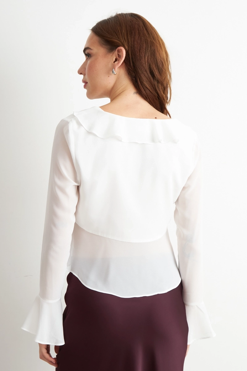 BLUSA VUELOS MANGA LARGA BLANCO NICOPOLY - 4
