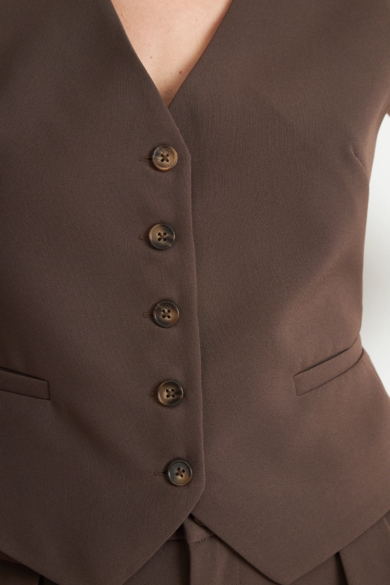 GILET BASICO AJUSTABLE MOCCA NICOPOLY - 6