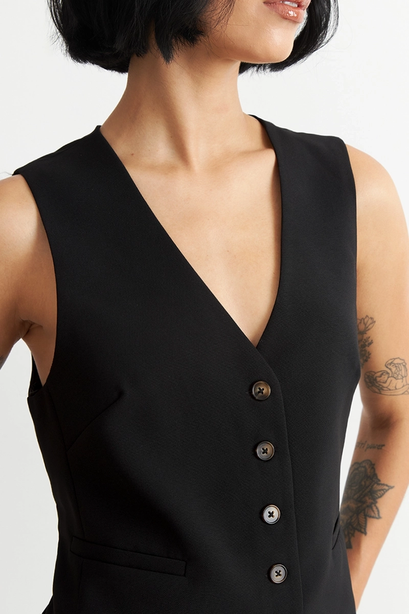 GILET BASICO AJUSTABLE NEGRO NICOPOLY - 6