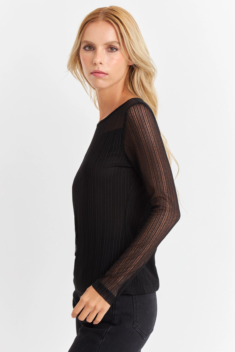 POLERA CON TRANSPARENCIAS NICOPOLY - 3