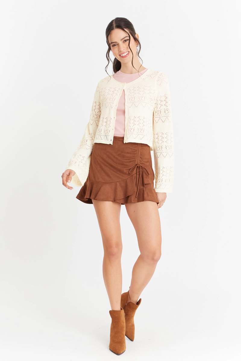CARDIGAN TIPO  HILO BLANCO NICOPOLY - 2