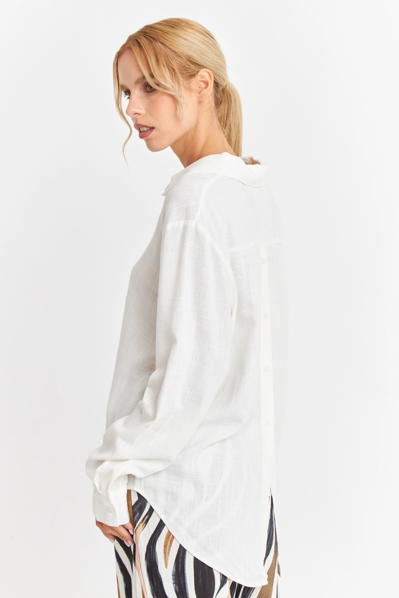 CAMISA BOTONERA ESPALDA BLANCO NICOPOLY - 4